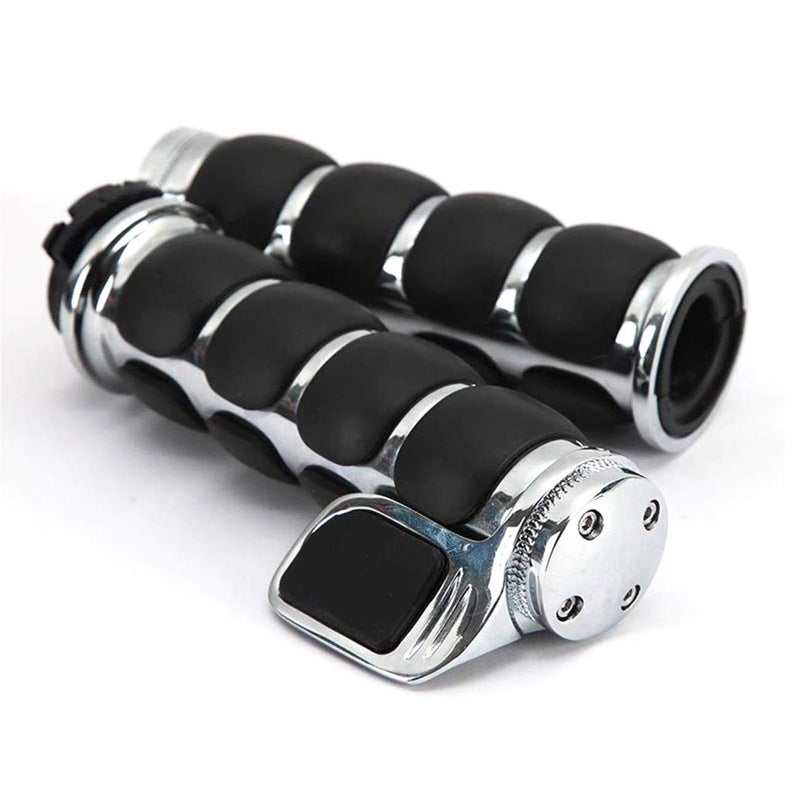 MOTLTECH Motorcycle Hand Grips 1" (25mm) Non-slip Hand Grip with Throttle Assist for Harley Yamaha Kawasiki Suzuki Cruisers Motorbikes Choppers - Image 3